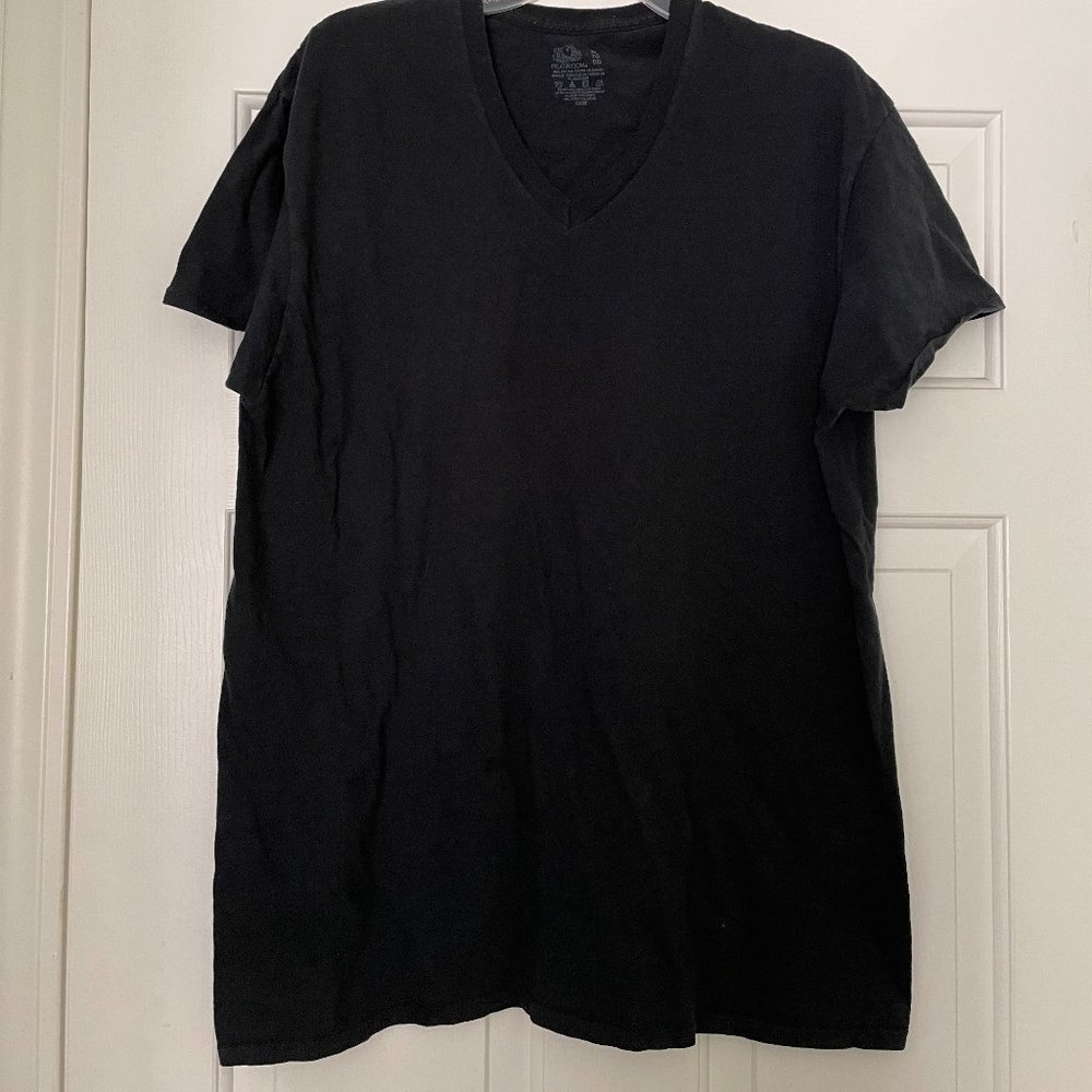 Black V-Neck T-Shirt